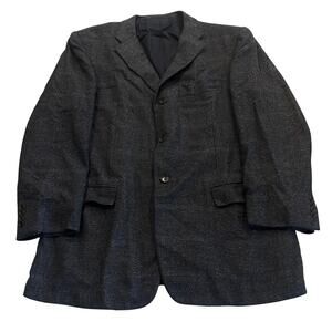 13-50 KITON Men's Sport Coat Blazer Cashmere Silk Dark-Gray Size 56